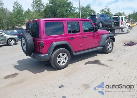 2021 Jeep Wrangler Unlimited Sport S 4X4 z USA, uszkodzony, nr VIN 1C4HJXDN1MW855355